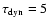 $\tau_{\rm dyn} = 5~$