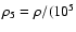 $\rho_5 = \rho/(10^5$