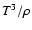 $T^3/\rho$