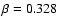 $\beta=0.328$