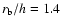 $r_{\rm b}/h=1.4$