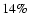 $14\%$