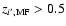 $z_{i',\rm MF}>0.5$
