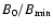 $B_{\rm0} / B_{\rm min}$