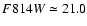 $F814W\simeq 21.0$