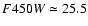 $F450W\simeq 25.5$