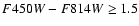 $F450W-F814W\ge 1.5$