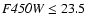 ${\it F450W} \le 23.5$