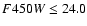 $F450W\le 24.0$