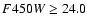 $F450W \ge 24.0$