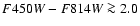 $F450W-F814W \ga 2.0$