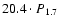 $20.4\cdot P_{\rm 1.7}$
