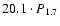 $20.1\cdot P_{\rm 1.7}$
