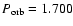 $P_{\rm orb} = 1.700$