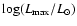 $\log(L_{\rm max}/L_{\odot})$
