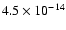 $4.5\times10^{-14}$