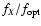 $f_{X}/f_{\rm opt}$