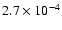 $2.7\times 10^{-4}$