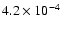 $4.2\times 10^{-4}$