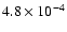 $4.8\times 10^{-4}$