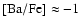 $\rm [Ba/Fe] \approx -1$