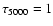 $\tau_{5000} = 1$