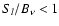 $S_{\it {l}}/B_{\nu}< 1$