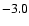 $\rm -3.0$