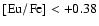 $\rm [Eu/Fe]<+0.38$