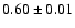 $0.60 \pm0.01$