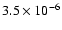 $3.5\times 10^{-6}$