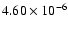 $4.60 \times 10^{-6}$