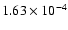 $1.63 \times 10^{-4}$