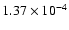 $1.37 \times 10^{-4}$
