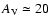 $A_{\rm V}\simeq20$