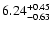 $6.24^{\rm +0.45}_{-0.63}$
