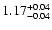 $1.17^{\rm +0.04}_{-0.04}$