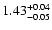 $1.43^{\rm +0.04}_{-0.05}$