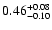 $\rm0.46^{+0.08}_{-0.10}$
