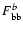 $F^{b}_{\rm bb}$