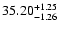 $\rm 35.20^{+1.25}_{-1.26}$
