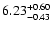 $6.23^{\rm +0.60}_{-0.43}$