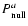 $P_{\rm null}^{a}$