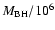 $M_{\rm BH}/10^6$