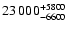 $\rm 23\,000^{+5800}_{-6600}$