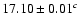 $17.10\pm0.01^c$