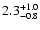 $\rm 2.3^{+1.0}_{-0.8}$