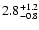 $\rm 2.8^{+1.2}_{-0.8}$