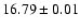 $16.79\pm0.01$
