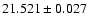 $21.521\pm0.027$